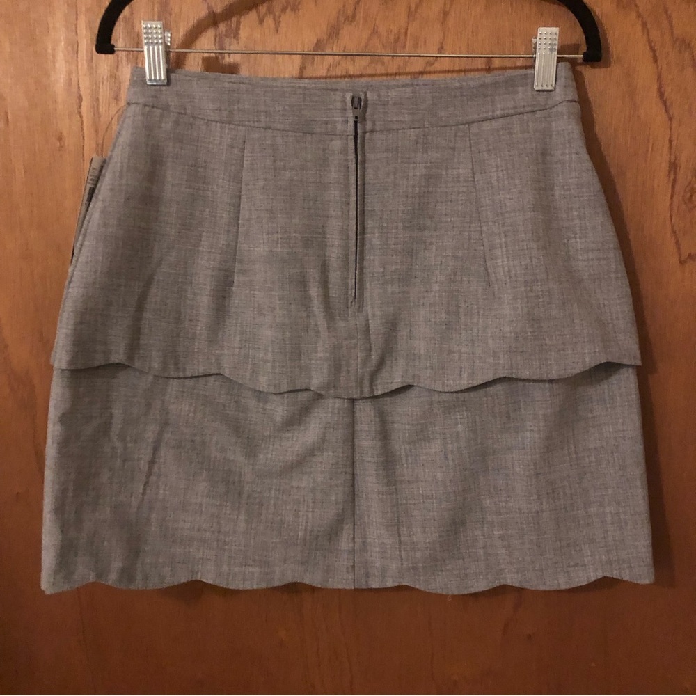NWT! A. Byer Heather Grey Mini Tulip Skirt - Picture 3 of 6